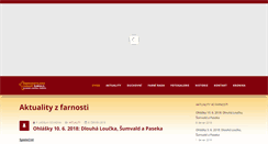 Desktop Screenshot of farnost.sumvald.cz