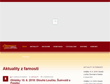 Tablet Screenshot of farnost.sumvald.cz